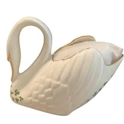 Vintage Ceramics Swan Planter Used To Be A Hat Pin Holder