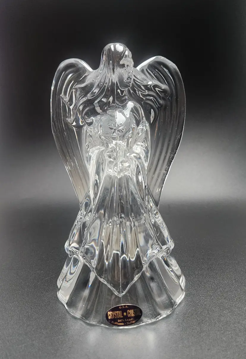 Crystal Angel Figurine Candleholder
