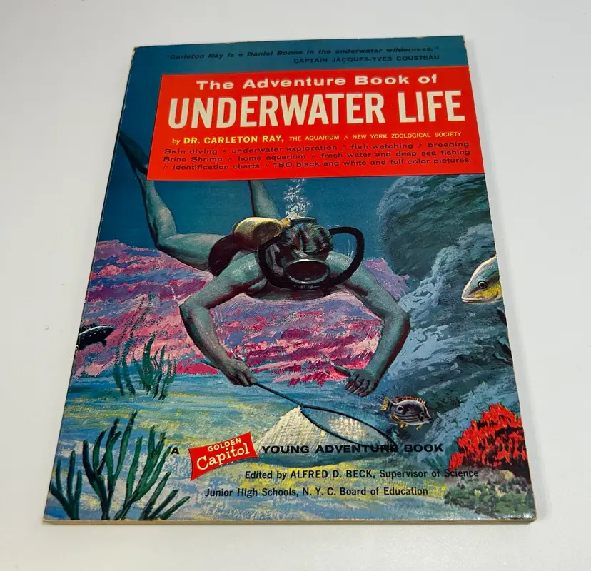 Vintage 'The Adventure Book of Underwater Life' Dr. Carleton Ray 1961