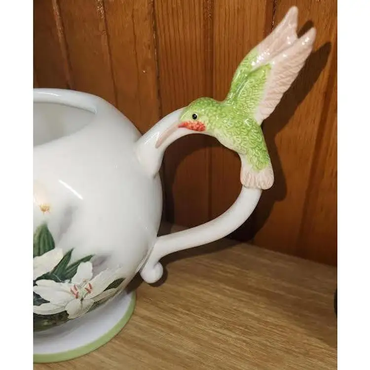 LENA LICI HUMMINGBIRD TEAPOT SIGNED