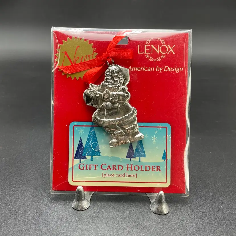 Lenox Santa Claus Metal Gift Card Holder American By Design Original Package VTG