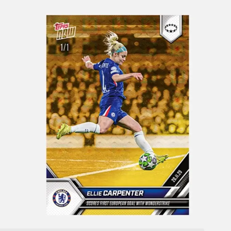 Ellie Carpenter - 2025-26 UWCL Topps NOW - Card 13 (Live Opening Break)