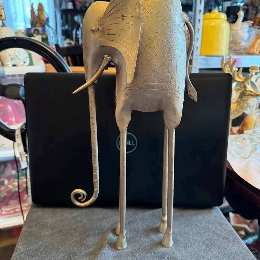 Welded Metal Elephant Figure