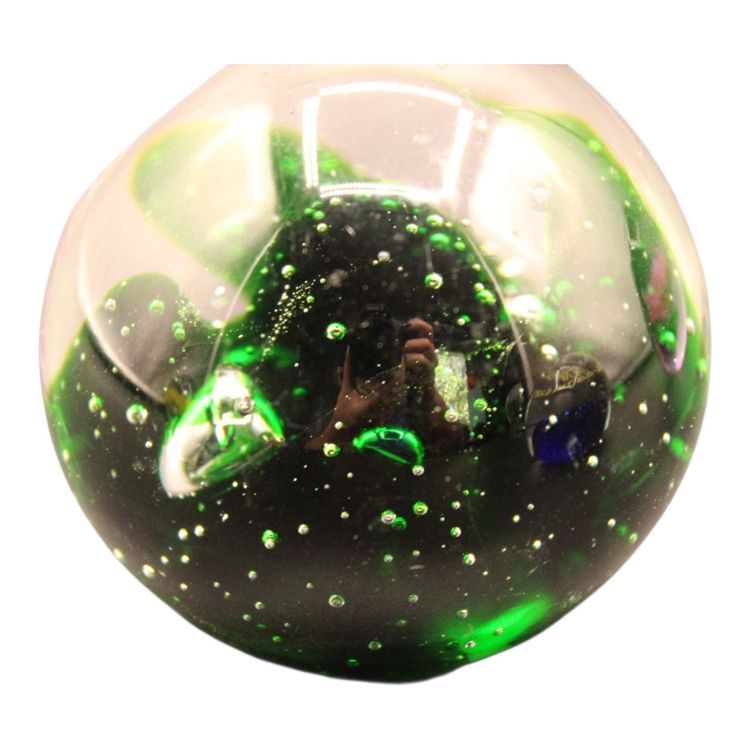 Green Dolphins Paperweight 2 1/2” Tall