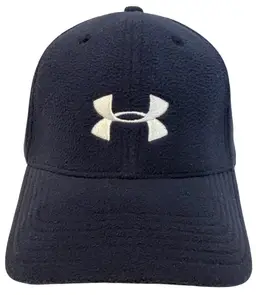 Under Armour Brand Navy Blue Blitzing Classic Stretch Fitted Hat Men’s - L