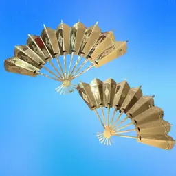 Vintage Gold Decorative Fans-2