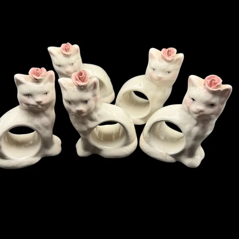Vintage Cat Napkin Rings