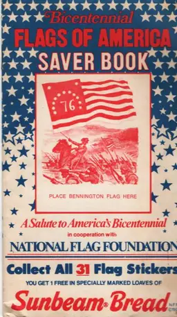 Sunbeam Bread Flags Of America Saver Book Partial Fill 1975