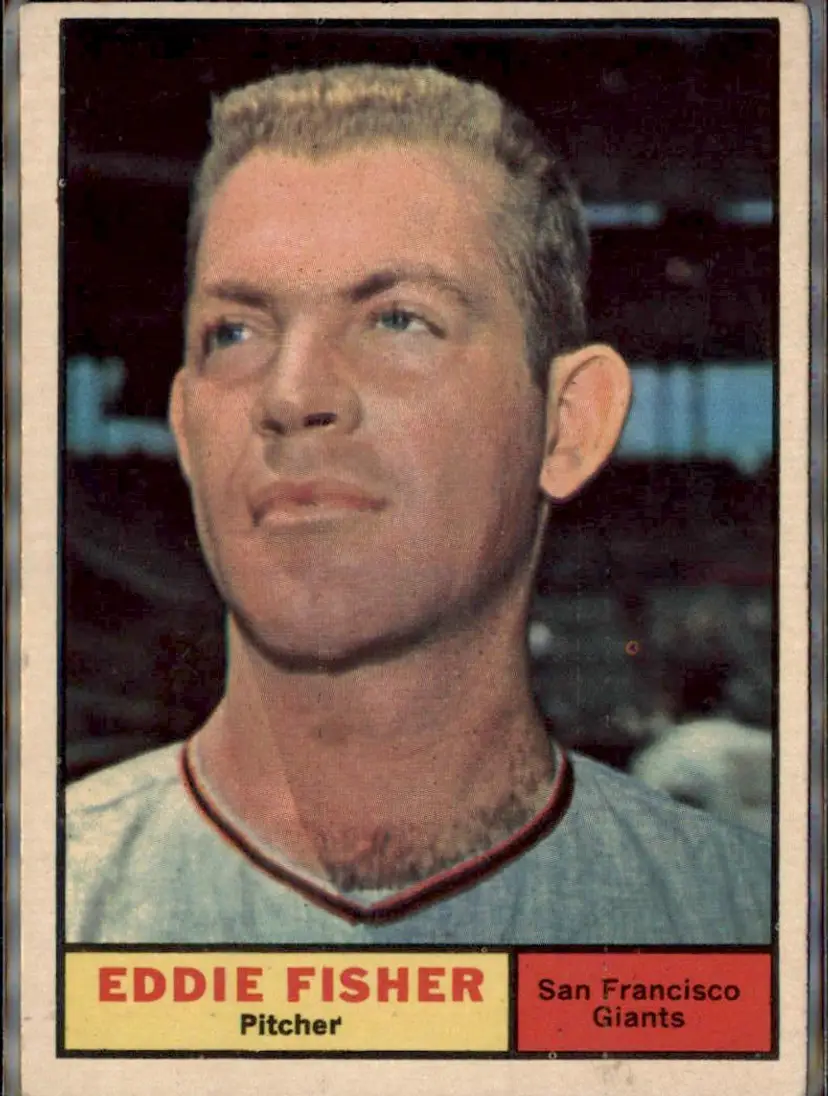 1961 Topps #366 Eddie Fisher - ( ) - San Francisco Giants