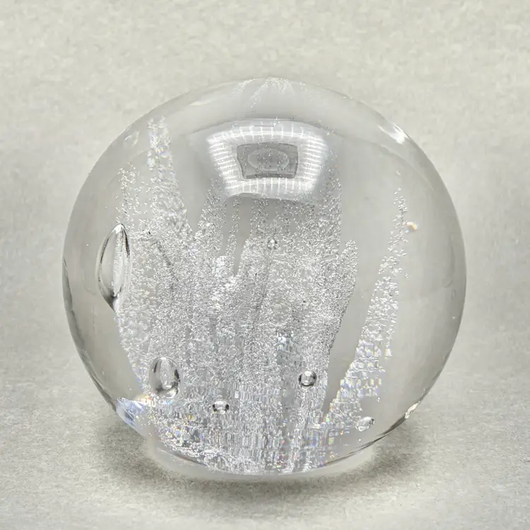 Vintage Kosta Sweden Vicke Lindstrand Mykene Crystal Paperweight