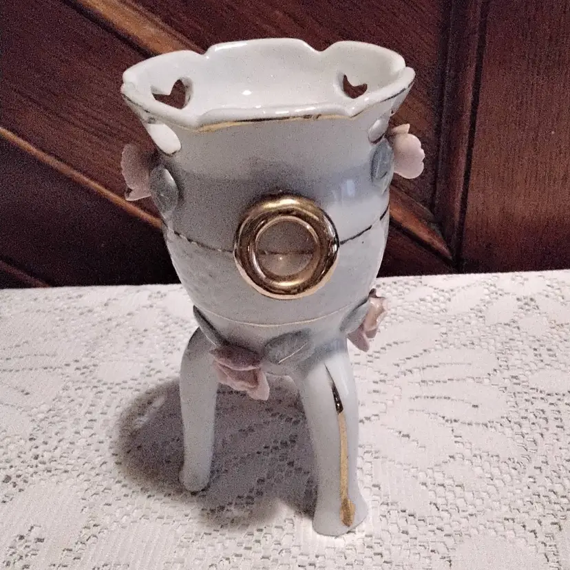 Vintage Rose Vase UCAGO China Hand Painted