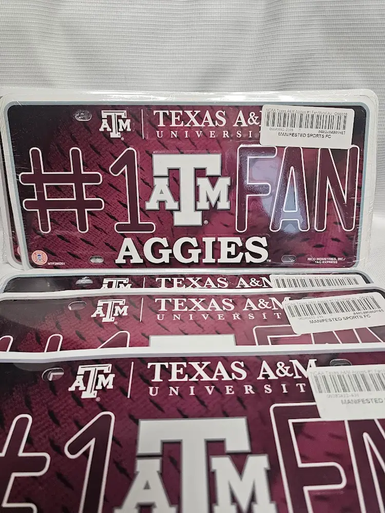 Lot of 15 Texas A&M Aggies #1 Fan License Plates