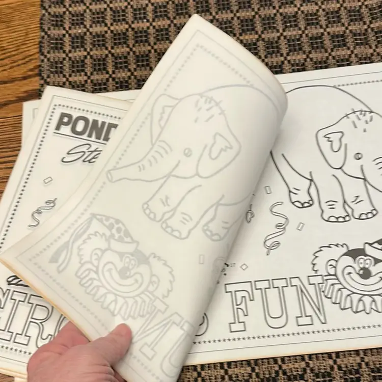 Vintage Ponderosa Steakhouse Circus, Fun Child’s Placemat set of 6