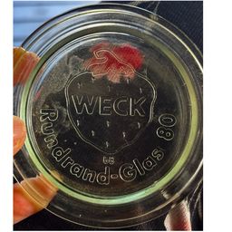 “Weck Rundrand-Glas 80”Strawberry Canning Lid