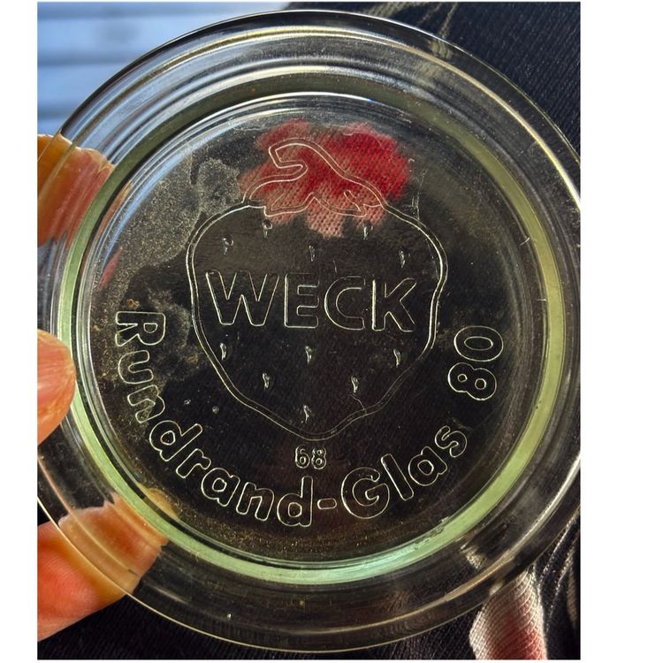 “Weck Rundrand-Glas 80”Strawberry Canning Lid