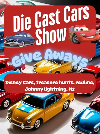 Disney Cars, Treasure Hunts, Redlines, Give Aways!