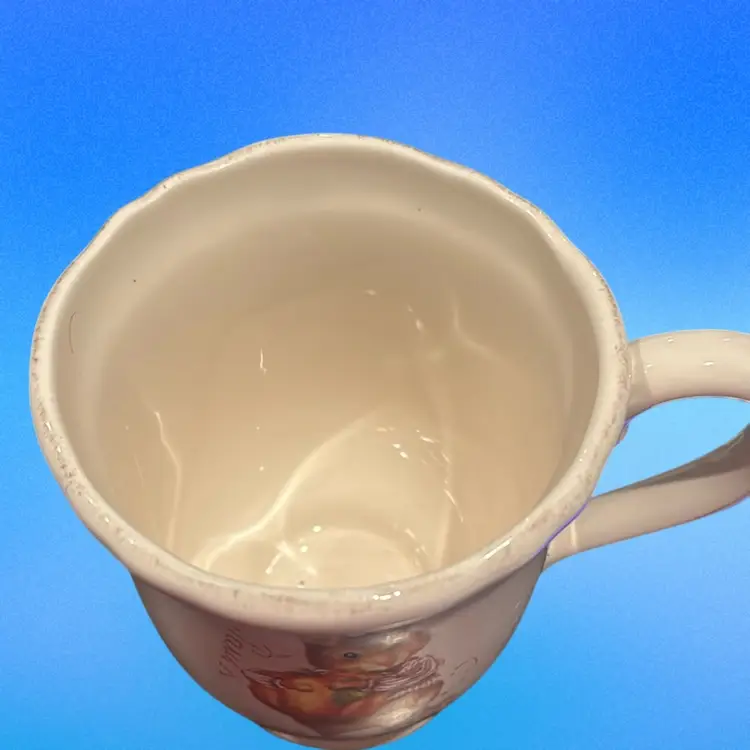 Magenta Harvest Mouse With Pumpkin Scalloped Mug