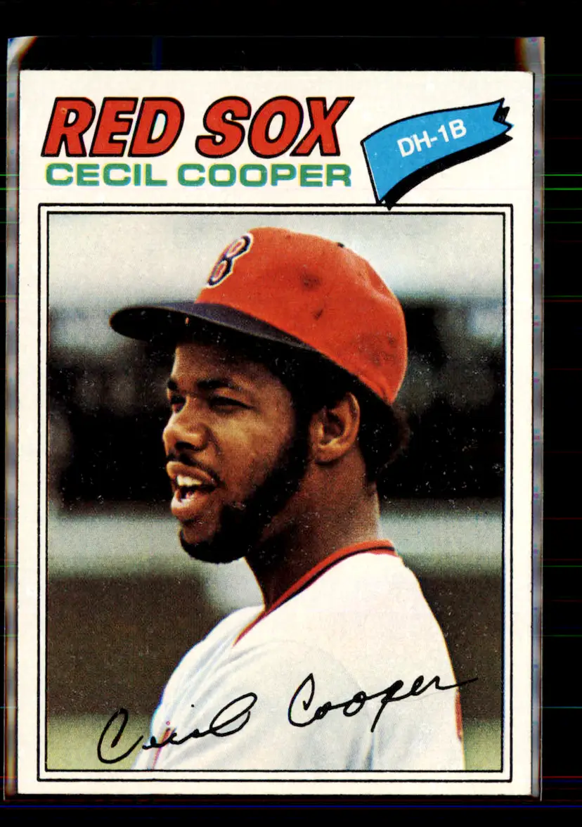 Cecil Cooper 1977 Topps Designated Hitter #DH-1B - (144) - Boston Red Sox