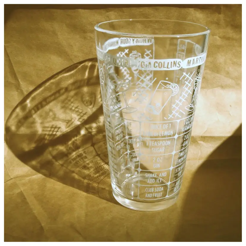 Classic Cocktail Recipe Federal Glass Mixology Tumbler Barware