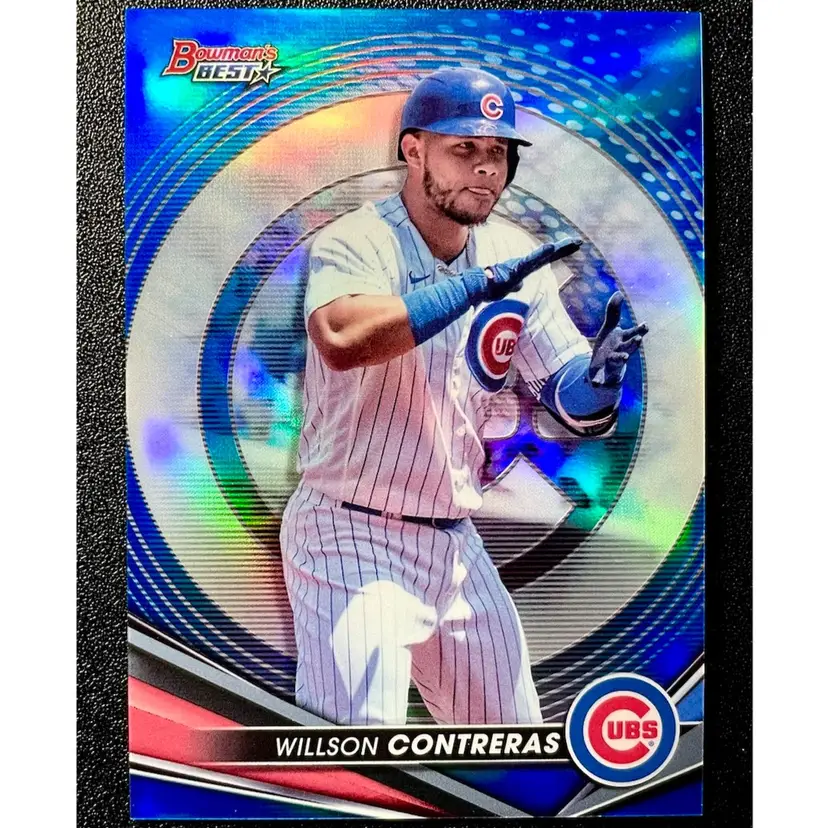Willson Contreras 94/150 Blue - 2022 Bowman’s Best - Chicago Cubs