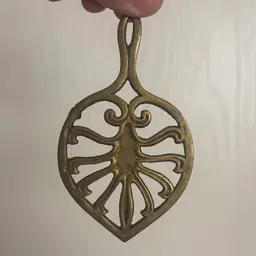 Vintage Brass Small Scrollwork Trivet