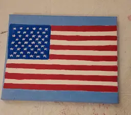 American Flag Painting