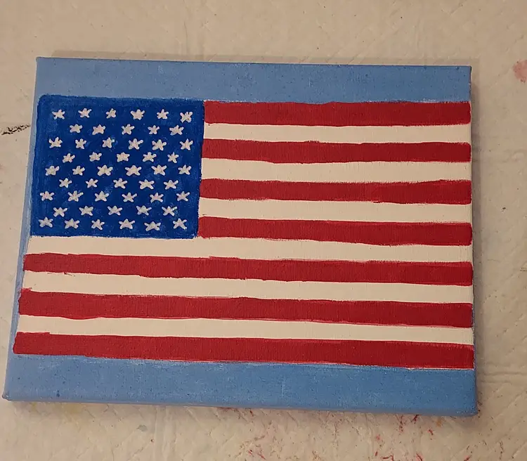 American Flag Painting