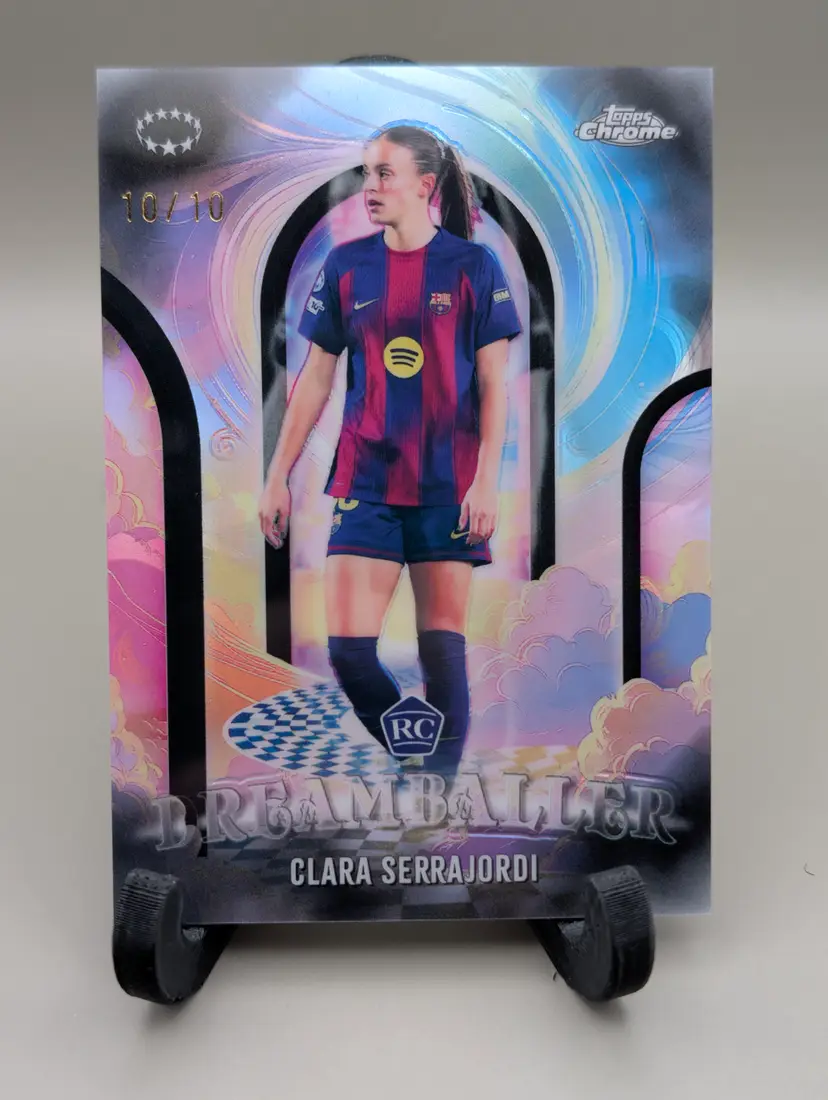 Clara Serrajordi Black /10 2025-26 Topps Chrome UEFA Dreamballers - (135) - FC Barcelona