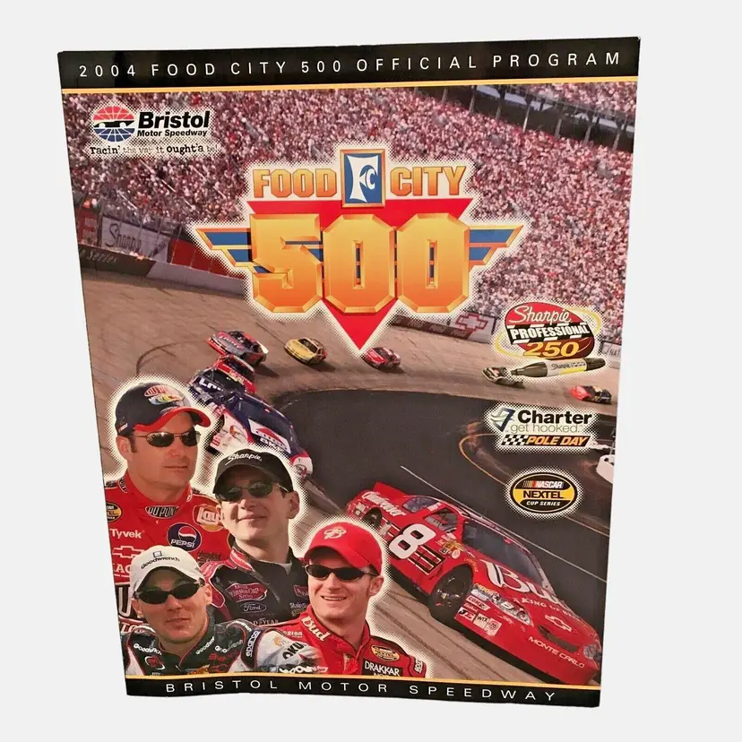 Food City 500 2004 Race Program Jeff Gordon / Dale Earnhardt Jr / Kevin Harvick