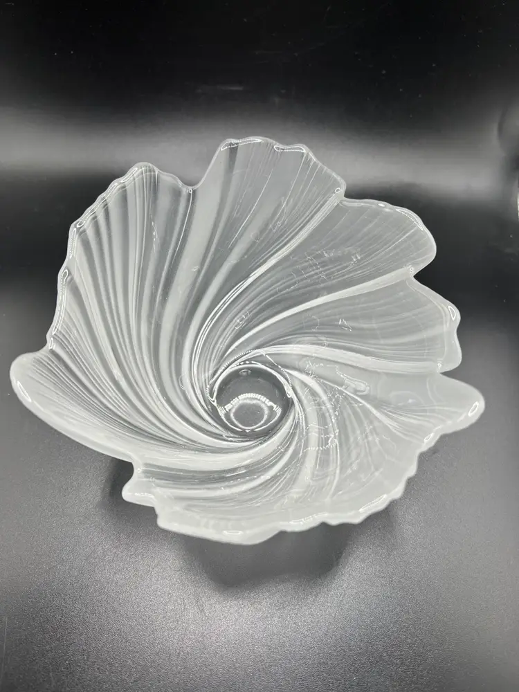 VTG Mikasa Spun Silk Satin Glass Candy/Nut Bowl