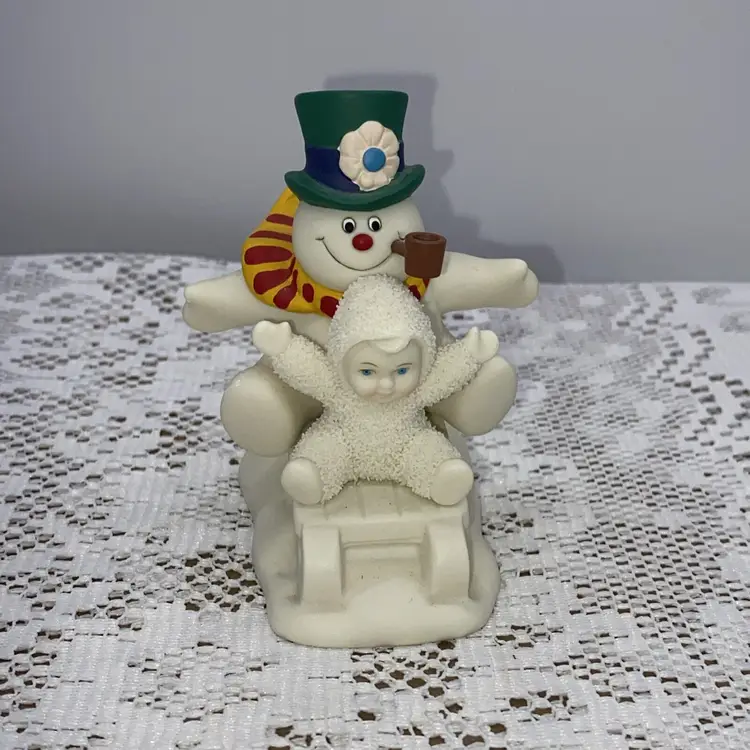 Dept 56 Snowbabies Fun With Frosty The Snowman Figurine Retired Department 56