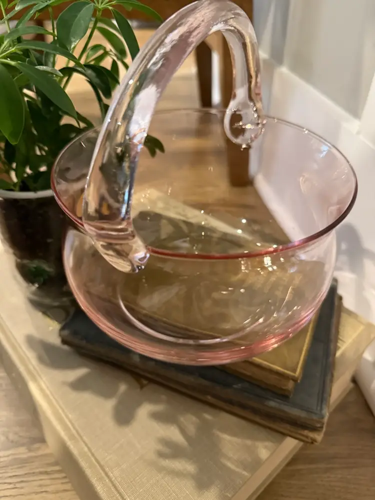 Blush Crystal Candy Dish