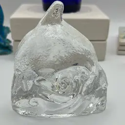 Retired Vintage Partylite Dolphin Votive Holder