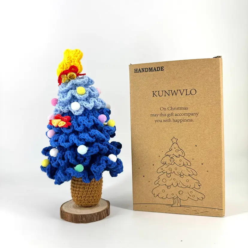 Handmade Crochet Christmas Tree Tabletop Decoration