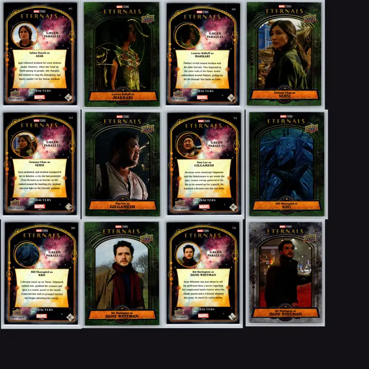 2023 Upper Deck Eternals Lot of 14 Parallels & Inserts