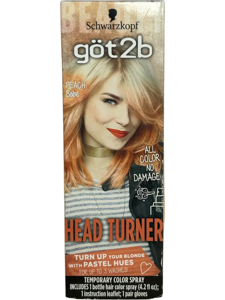 Schwarzkopf Got2b Head Turner Temporary Hair Color Peach Babe 4.2 fl oz