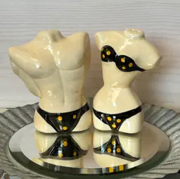 1980’s Vintage Sarsaparilla Five & Dime “Beach Body” Salt & Pepper Shaker Set