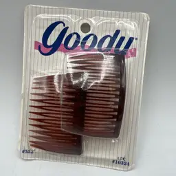 Vintage 1993 Goody Kant-Slip Combs Sealed 2 Pack NEW #552 Tortoise Shell