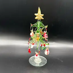 Glass Baron Christmas Tree With Wine Glass Keeper Ornaments