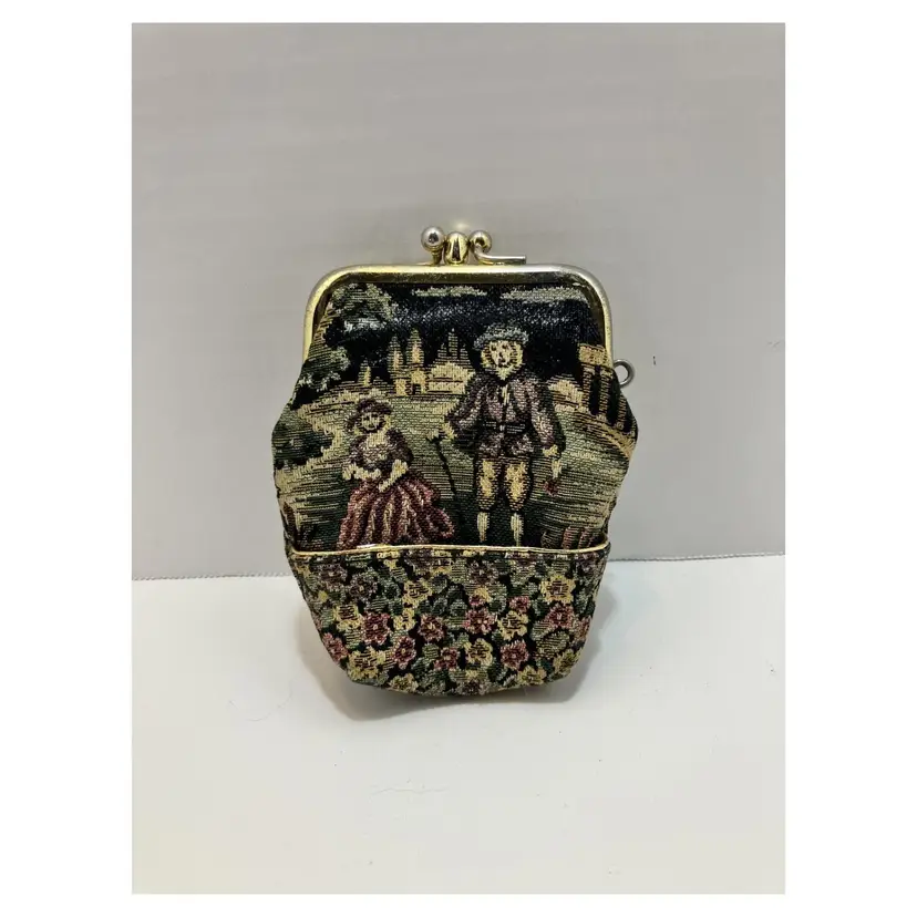 Baronet Victorian look tapestry change purse