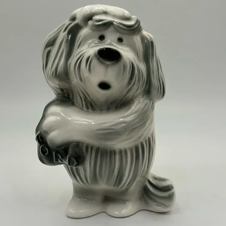 #01 1950S Florence Ceramic Ford Dealer Promo, Shaggy Dog Made California Usa
