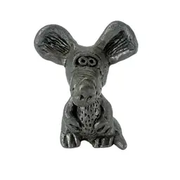 Unbranded Small Pewter Marcel Mouse Trinket