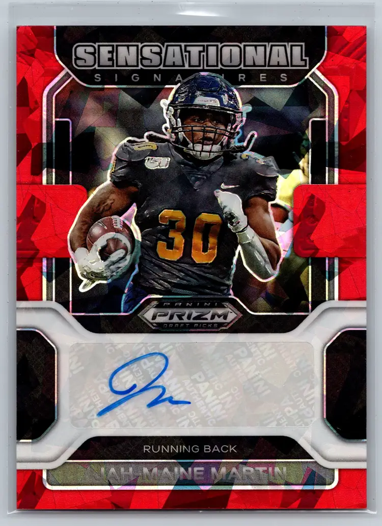 Jah-Maine Martin 2023 Prizm Draft Picks Sensational Red Ice Auto #SS-JMM