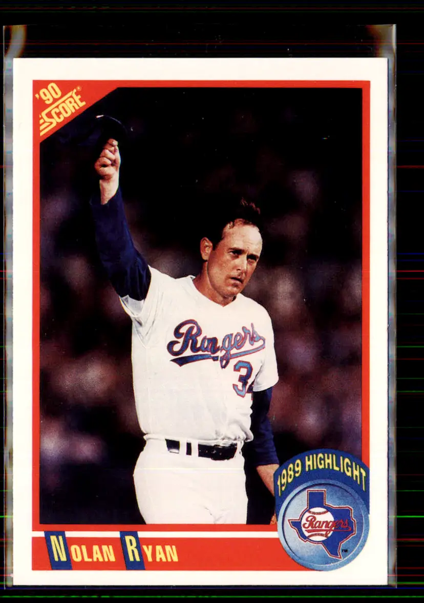 Nolan Ryan 1990 Score #696 - Texas Rangers - (147-369)