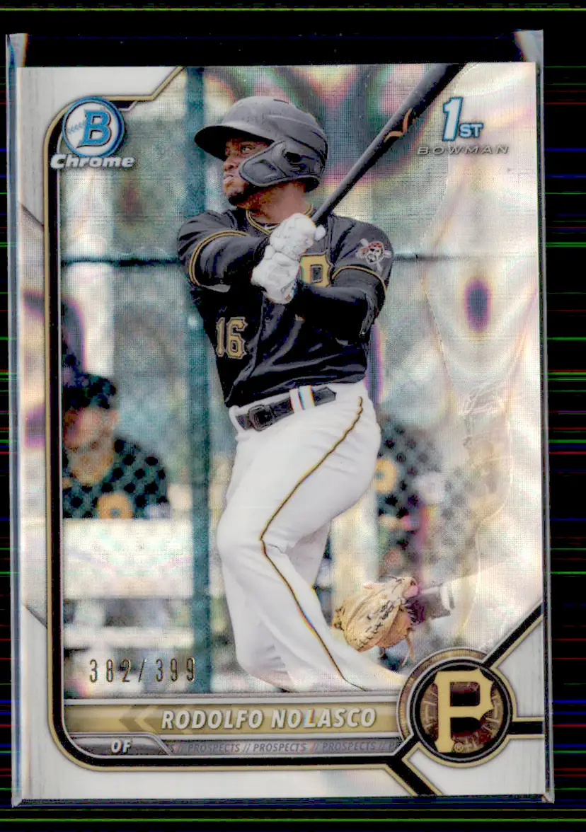 Rodolfo Nolasco #/399 2022 Bowman Chrome Lava Refractor #BCP-69 - Pittsburgh Pirates - (130-54)