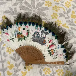 Peacock Feather Fan