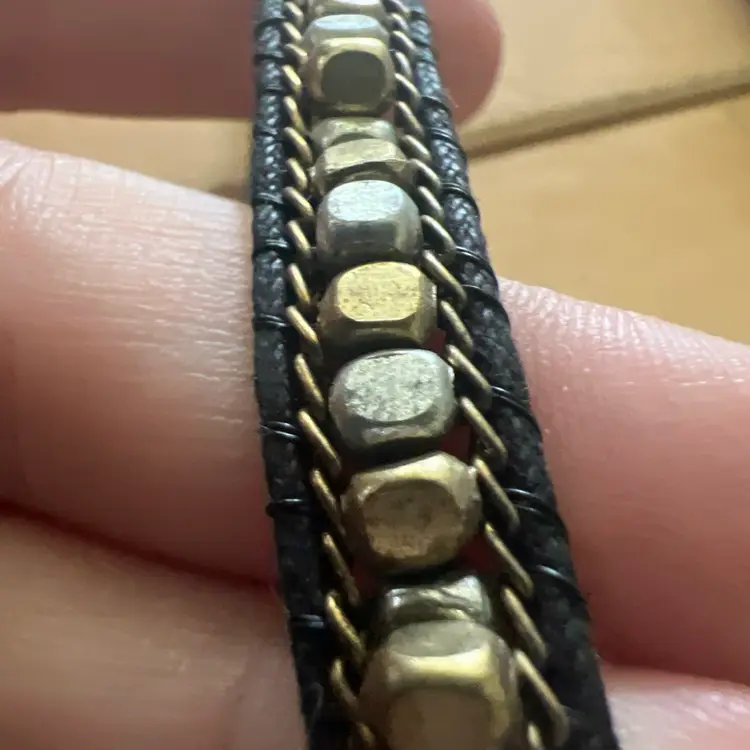 Lot Of 14 Black Pull Cord Bracelets With Metal Accents NWT