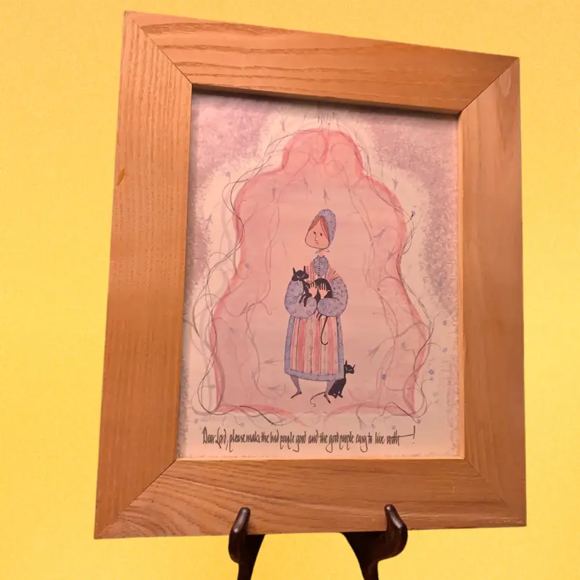 39. P. Buckley Moss Dear Lord Framed Art