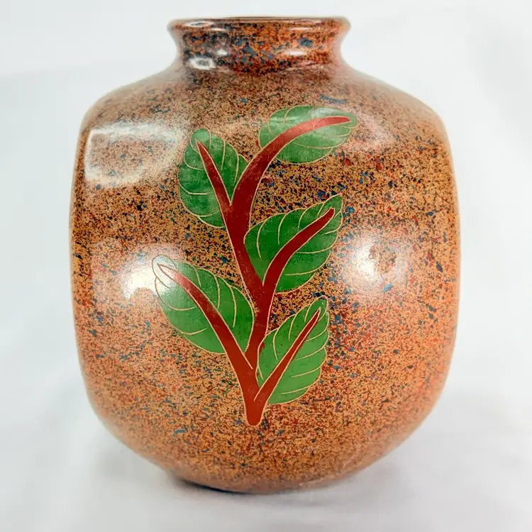 Signed Made In Nicaragua Art Pottery Vase