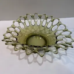 60s Westmoreland Doric Glass Centerpiece Bowl